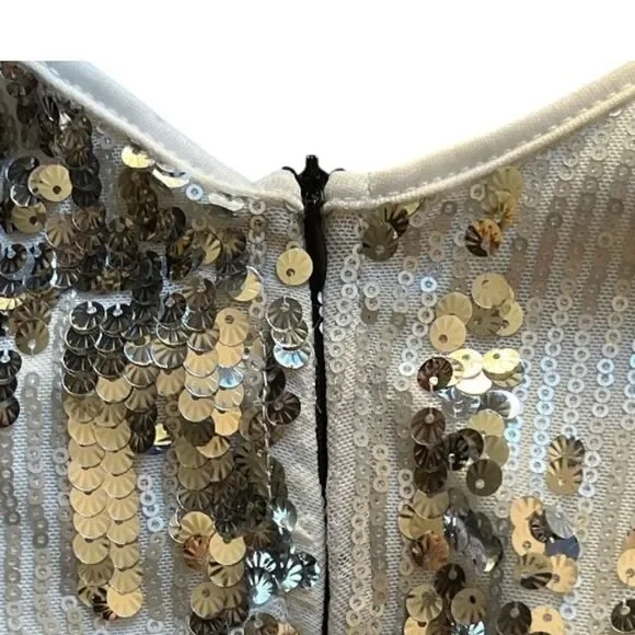 Women's Dress M Black Silver - Picture 5 of 5